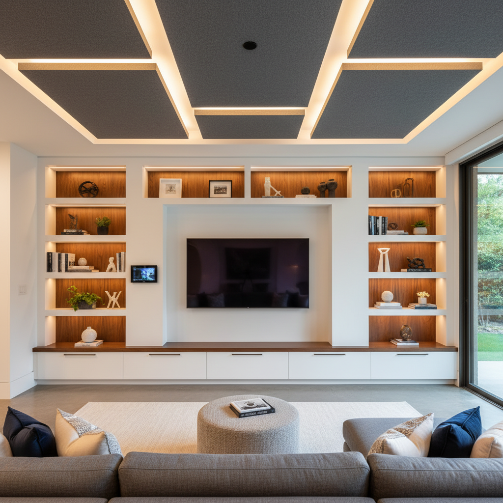 Family Room Entertainment Centers - Tell Projects League City TX