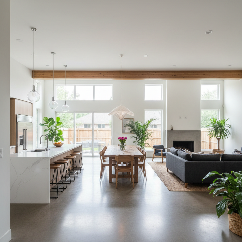 Open Concept Space Planning - Tell Projects League City TX