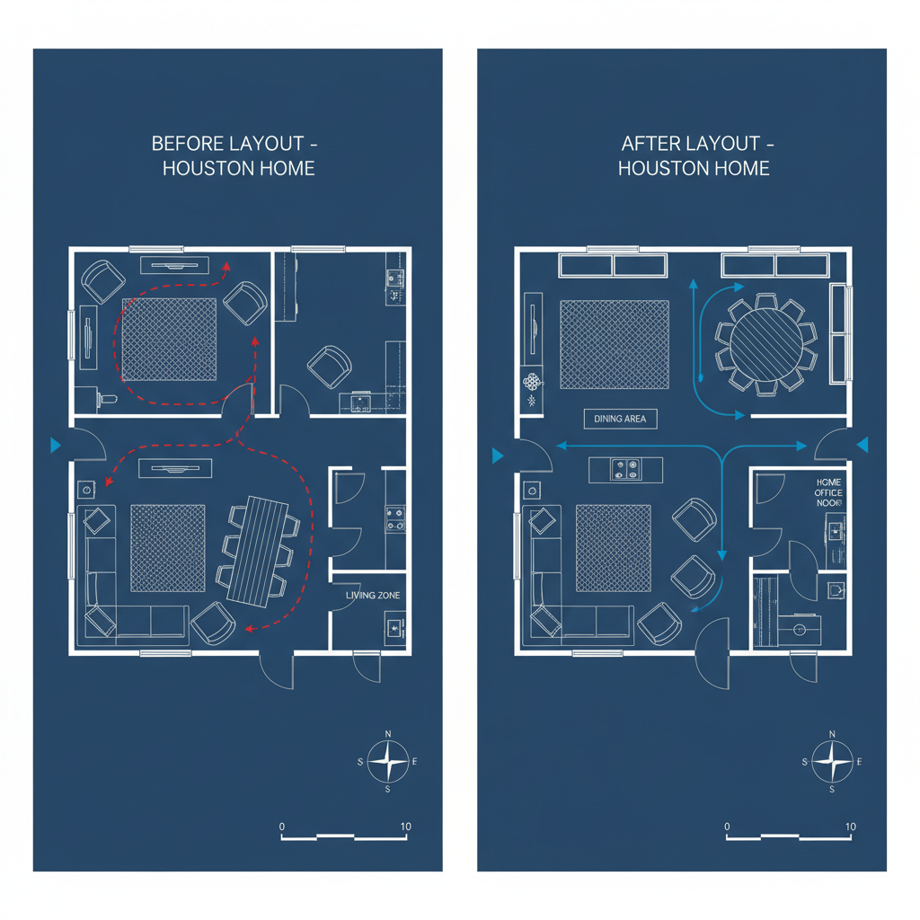 Room Layout Optimization League City - Tell Projects League City TX